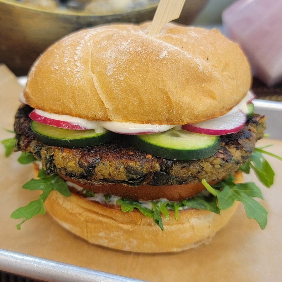Crispy Quinoa Burger